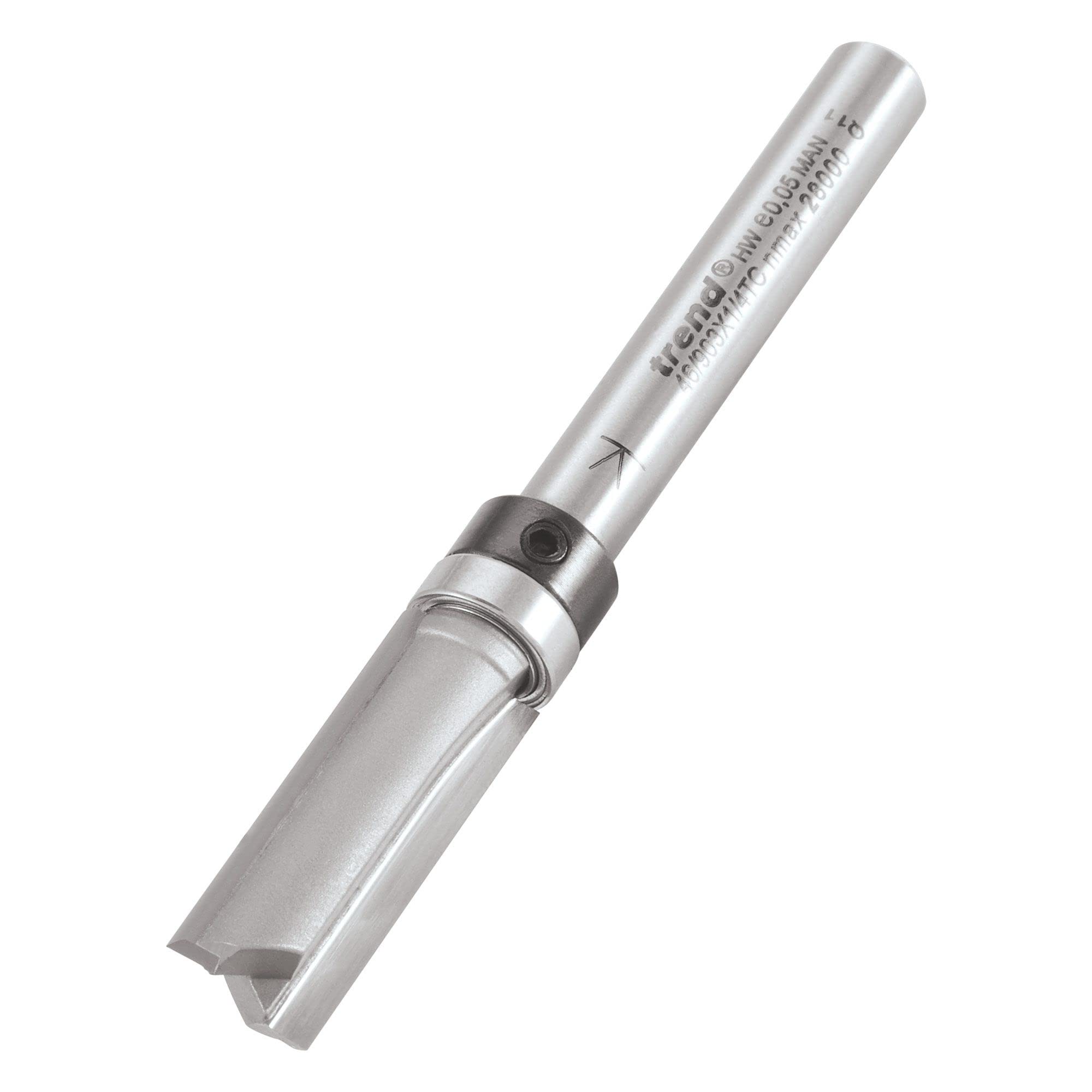 Trend Professional Bearing Guided Profiler, 1/4 Inch Shank, 9.5mm Cut Diameter, 25mm Cut Length, Tungsten Carbide Tipped, 46/903X1/4TC