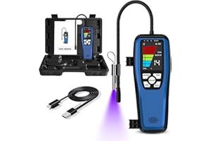 Refrigerant Gas Leak Detector, Simbow LD-200 Halogen Leak Detector, Freon Detector and Leakage Tester with Rechargeable Battery for HVAC, Car, Refrigerator R22 R410A R134A