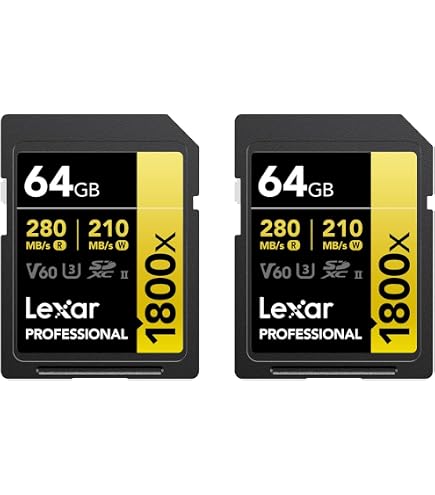 Amazon.com: Lexar Gold Series 1800x 128GB SDXC Memory Card 2-Pack