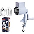 Partslety Nut Chopper Grinder, Manual Nut Grinder Multifunctional Dried Fruit Crusher Peanut Masher Nut Chopper Peanut Grinding Device for All Nuts Walnut Pecan 160 Double Sword White