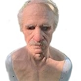 Halloween Full Head Mask, Old Man Latex Mask, Adult Novelty Horror Masks for Halloween Party Cosplay Costume Accessories