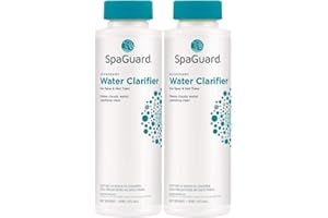 SpaGuard Spa Water Clarifier, 1 Pint, Pack of 2, Makes Cloudy Water Sparkling Clear, Eliminates Odor, Suitable for Spas and H