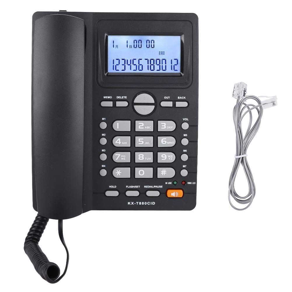 Landline Telephone Corded, Corded Telephones, with Speakerphone LCD Display with Caller ID for