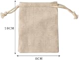 Nuoshen 30 Pcs Hessian Bags 8x10 cm Burlap Drawstring Gift Bags for Jewelry DIY view 3