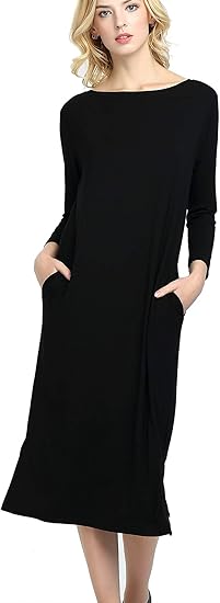 Amazon レーヨン96 しなやかな肌触り さらさらで伸縮性 透けない 膝丈 七分袖 春 ワンピース 全5色 カットソー スリット ゆったり ルームウェア レディース Le Ciel Clair ルシェルクレール コート ジャケット 通販 Amazon レーヨン96 しなやかな肌触り さらさらで伸縮性 透けない 膝丈 七分袖 春 ワンピース 全5色 カットソー スリット ゆったり ルームウェア レディース Le Ciel Clair ルシェルクレール コート ジャケット 通販