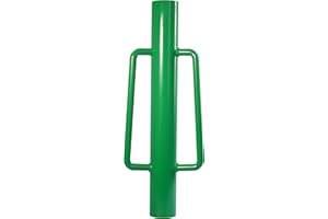 VASGOR 18lbs Fence Post Driver, Heavy Duty Hand Post Pounder with Handle - Use for Metal U Posts, T Posts, Garden Fence (18 Lbs)