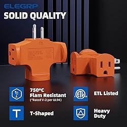ELEGRP 3-Prong Heavy Duty Power Extender to Triple