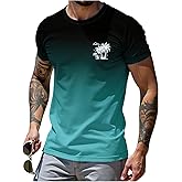 SOLY HUX Men's Short Sleeve Graphic Tees Summer Crewneck Top Shirt Beach Vacation T-Shirts