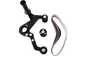 RITAMMI Belt Sander Adapter for Angle Grinder, Tube or Pipe Sanding Attachment, US 5/8-11 Thread, Easy Assembling Grinder Bearing, Professional Polishing Tool for Cast Iron ABS Rust Removal