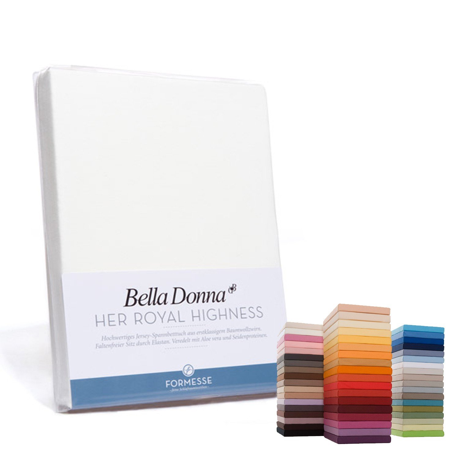 Bella Donna Fitted Jersey Sheets, cotton blend, 0213 Anthrazit, 90x190 cm - 100x220 cm
