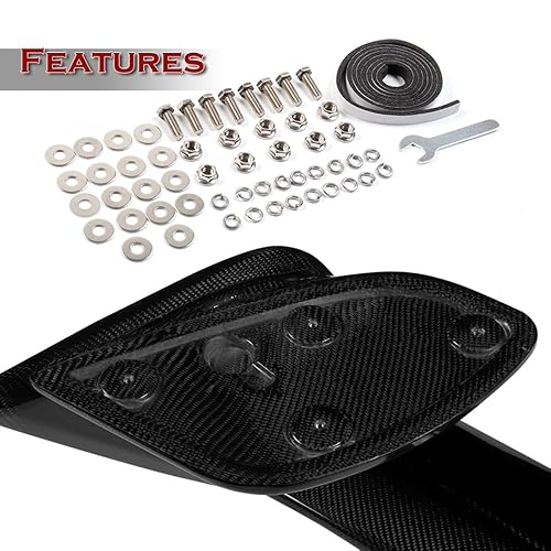 Q1 Tech, Real Carbon Fiber PSM Style Lift Gate Trunk Spoiler Win 並行輸入品 Carbon Fiber STP-Style Trunk Spoiler Compatible with UK | Ubuy