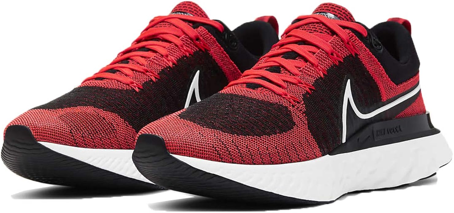 Amazon ナイキ リアクト インフィニティ ラン フライニット 2 React Infinity Run Fk 2 ブライトクリムゾン ブラック ダークスモークグレー ホワイト Ct2357 600 日本国内正規品 シューズ バッグ