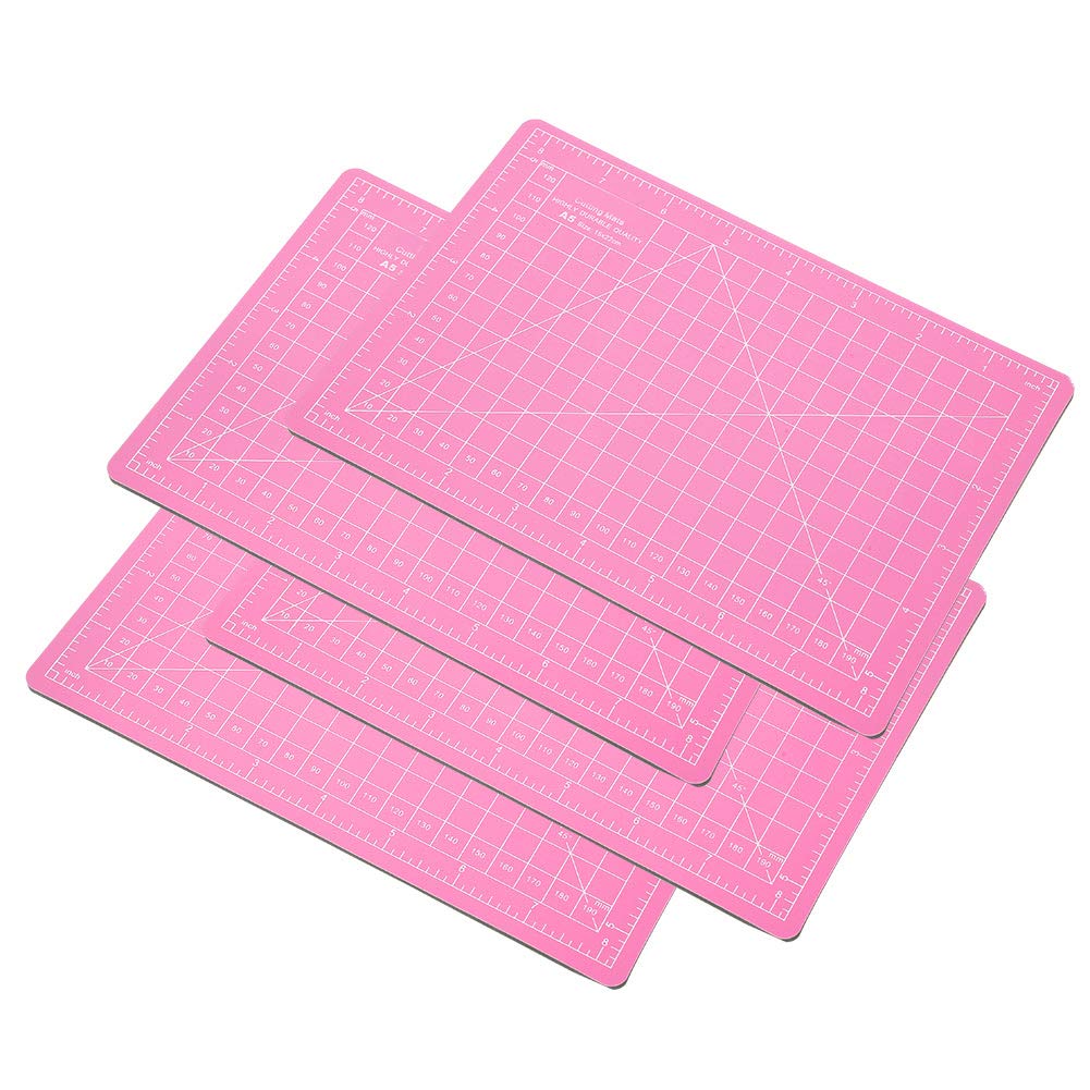 FabricScrapbooking, Quilting, Sewing, 4Pcs A5 Self Healing Cutting Mat Professional Non-Slip Rotary Cutting Board Mat for Craft for Craft, Fabric, Scrapbooking, Quilting, Sewing Other Art Supplies