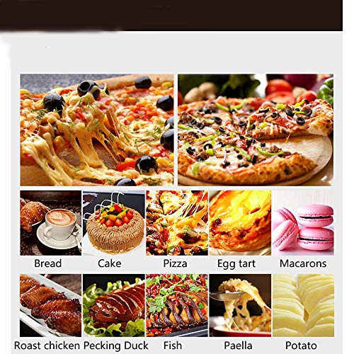 Pizzaoven, 20L Elektrische Pizza Oven Cake Brood Roasted Chicken Pizza Cooker Commercieel Gebruik Keuken Bakovens Met… - Afbeelding 5