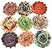 Chiffon Fabric Flowers for Crafts - Bulk Fabric Flowers Pack of 50 Assorted Colors and Prints