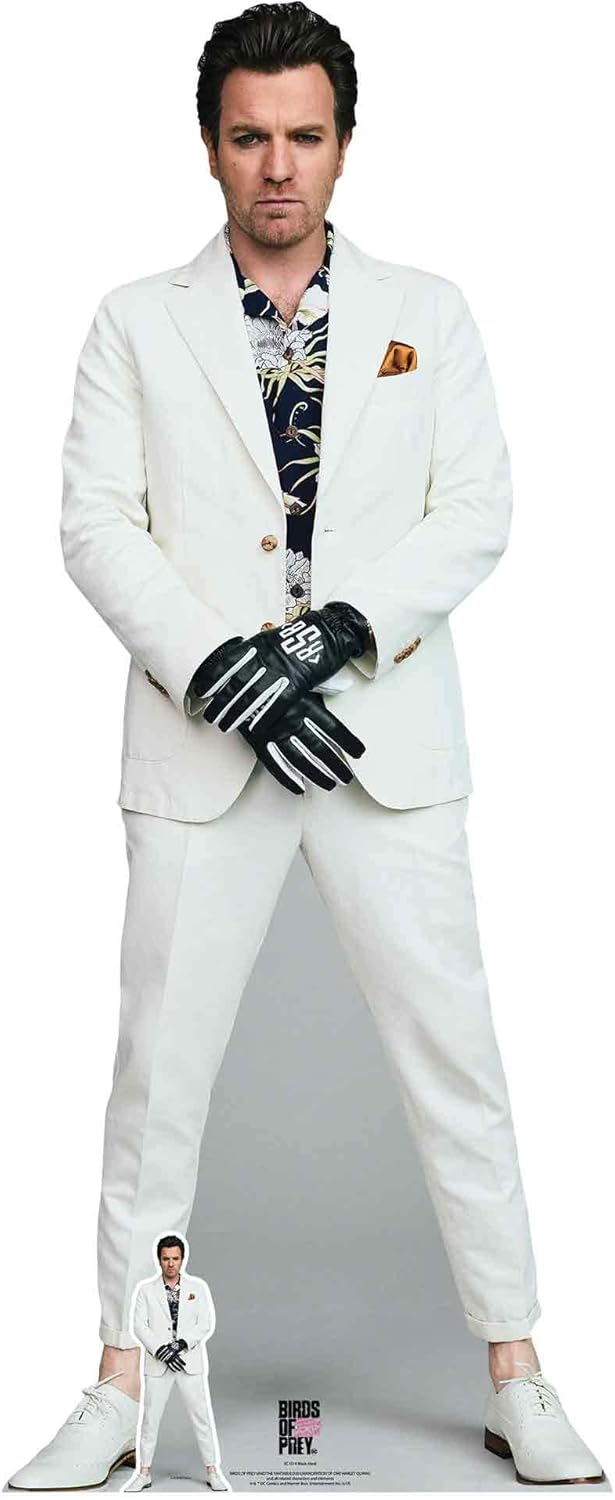 Star Cutouts SC1514 Black Mask DC Villain Ewan McGregor Lifesize Cardboard Cutout
