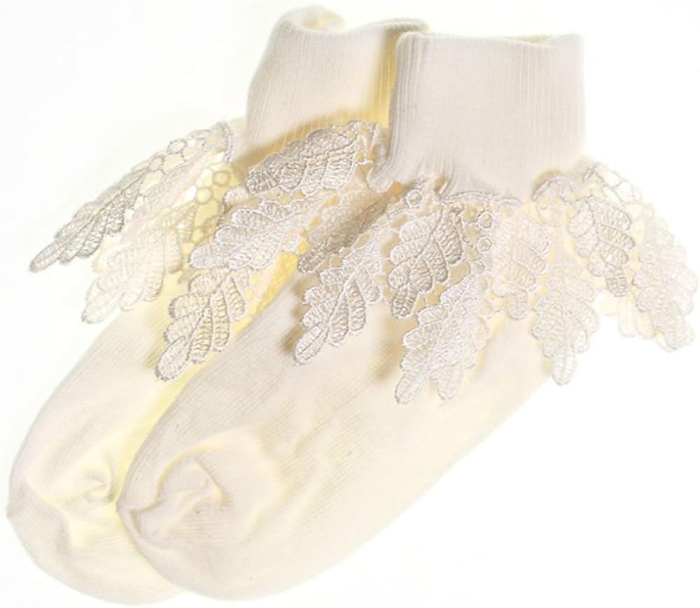 ivory lace socks for toddlers
