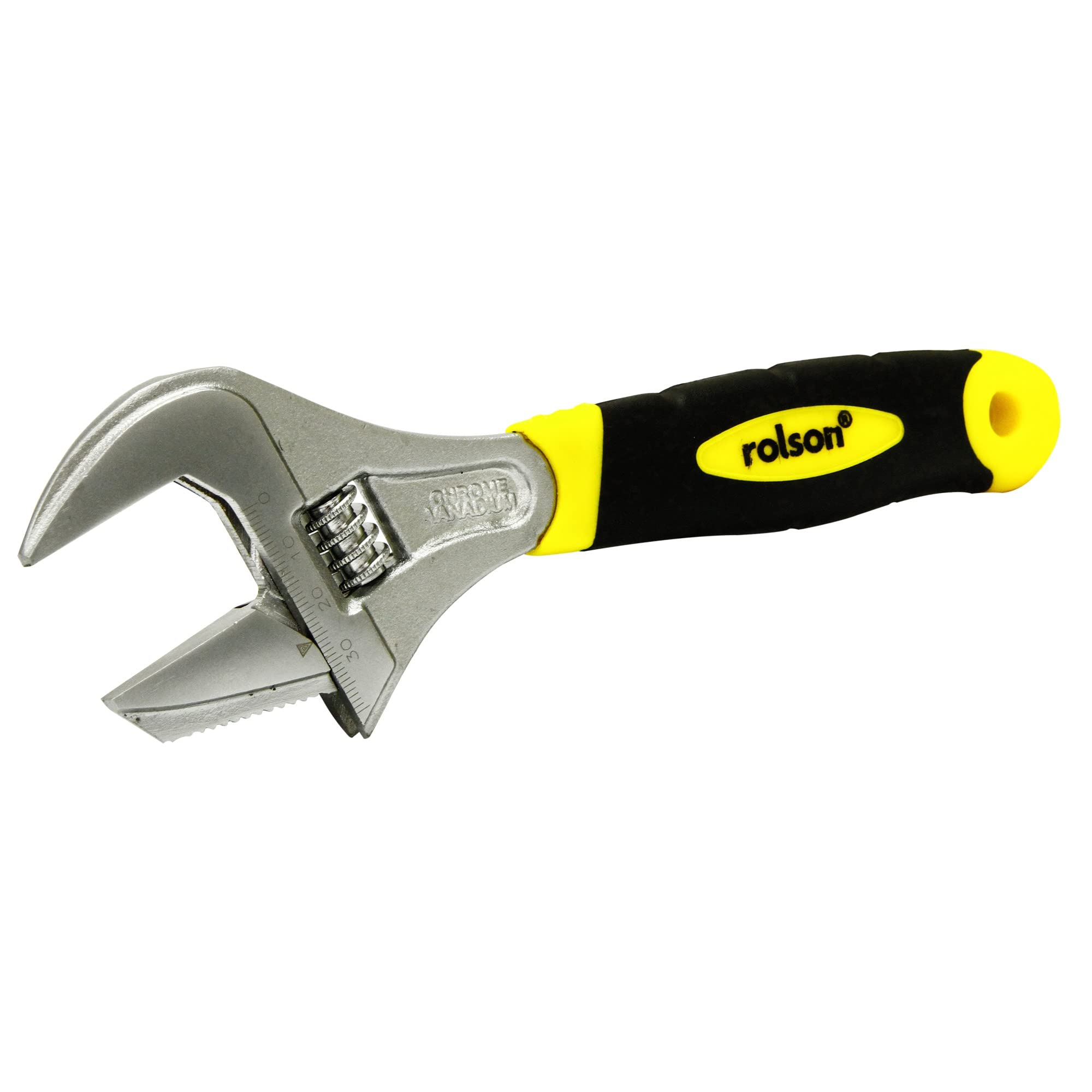 Rolson 19025 200mm 2-in-1 Extra Wide Adjustable Wrench