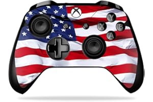 MIGHTY SKINS MightySkins Skin Compatible with Microsoft Xbox One X Controller - American Flag | Protective, Durable, and Unique Vinyl Decal wrap Cover | Easy to Apply, Remove, and Change Styles | Made in The USA