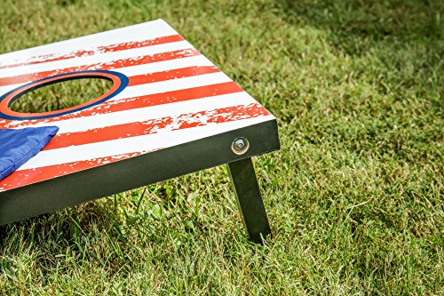 Triumph Patriotic Bean Bag Toss Set Includes Two Boards and Eight All-Weather Bean Bags