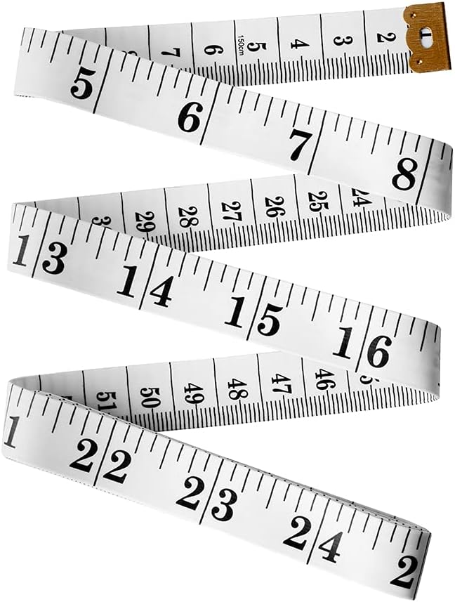 Realm Double Sided Tape Measure 150cm 60in Inches CM Soft Tape Markings