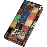 PORRASSO Women's Wallet Leather Colourful Purse Card Holder Organizer Ladies Wallet Coin Purse