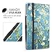 MoKo Case for All-New Amazon Fire HD 10 Tablet (7th Generation, 2017 Release) - Slim Folding Stand Cover with Auto Wake / Sleep for Fire HD 10.1 Inch Tablet, Almond Blossom