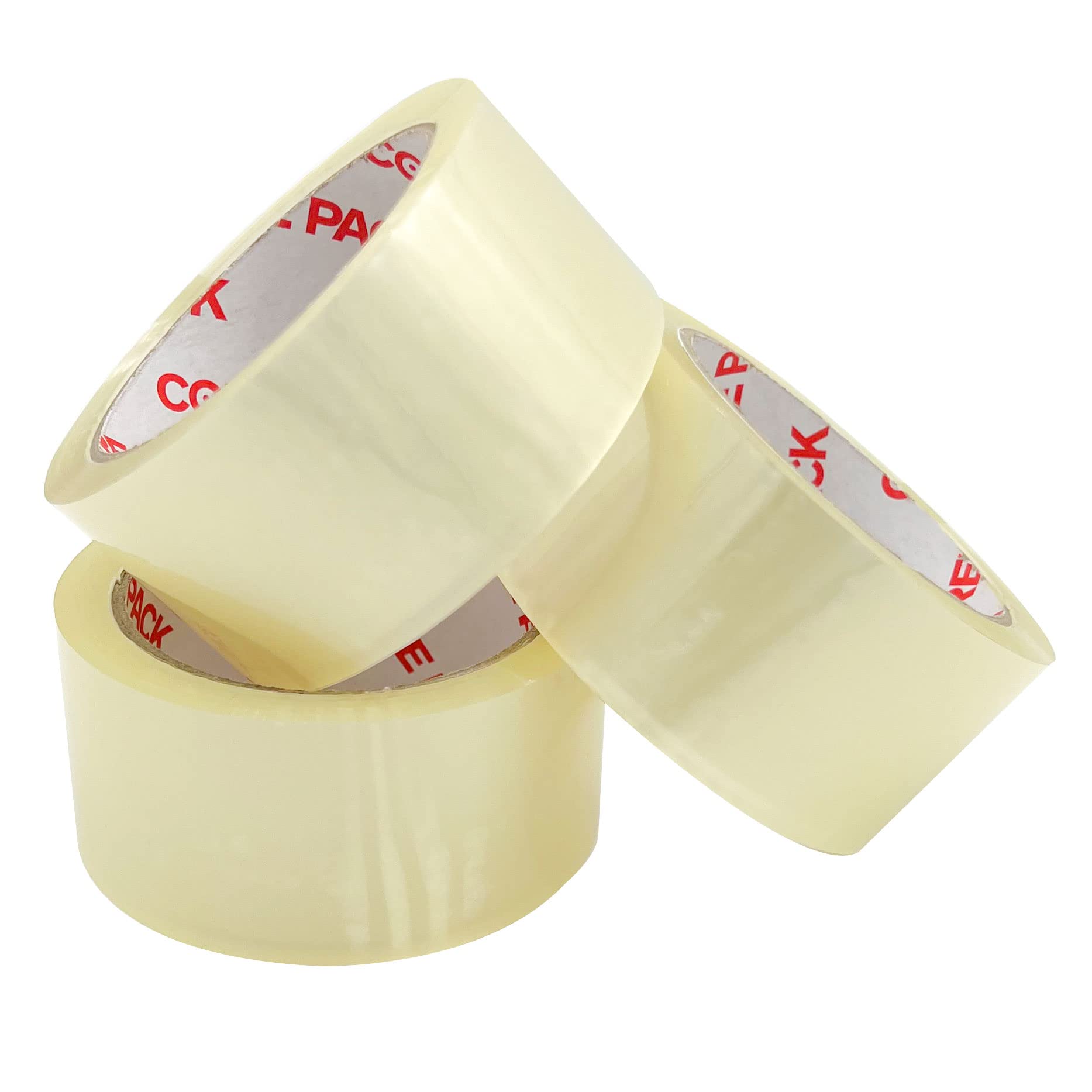 CorePack Strong Clear Packaging Tape | 3 Pack - 48MM x 66M | Secure and Sticky Packing Tape Suitable for a Heavy Duty Seal on Shipping Parcels and Boxes - Heavy Duty Seal - 3 Rolls