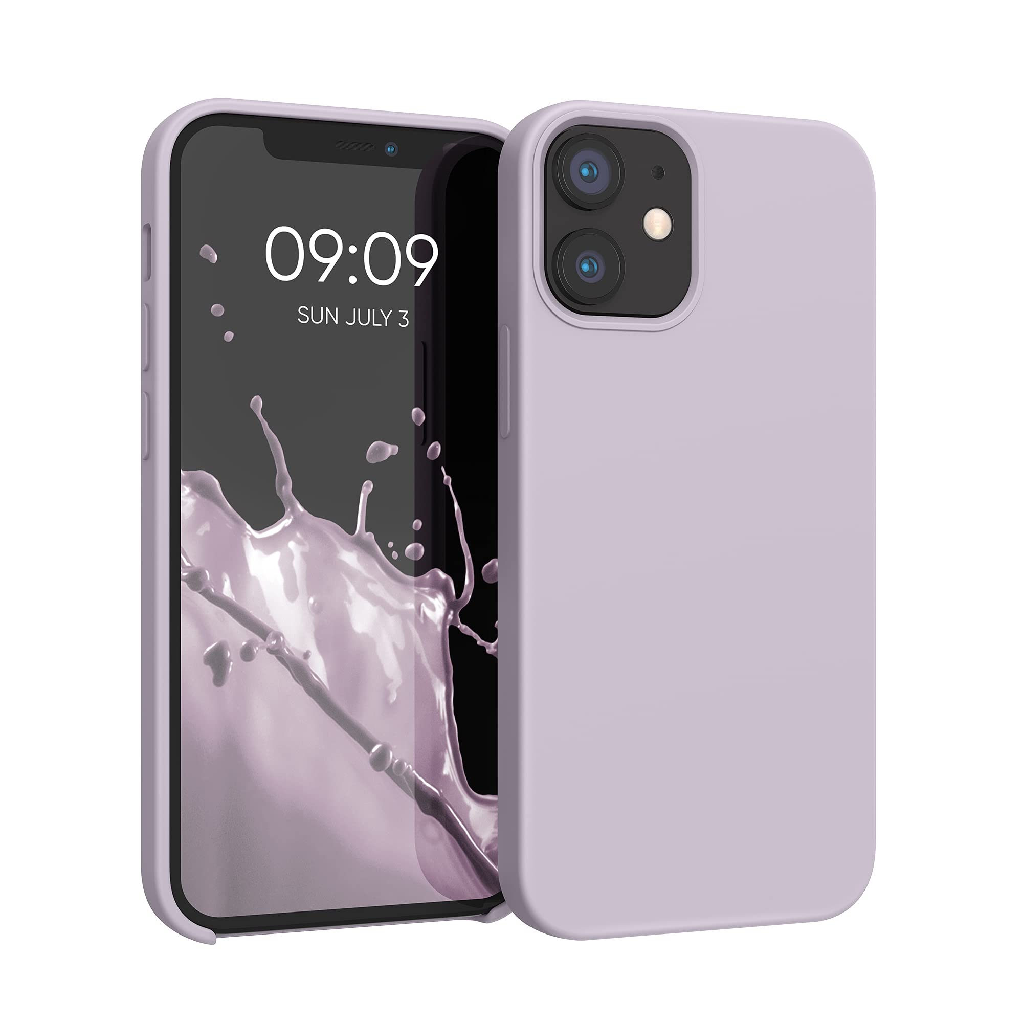 kwmobile Case Compatible with Apple iPhone 12 mini Case - TPU Silicone Phone Cover with Soft Finish - Purple Cloud โ image 1