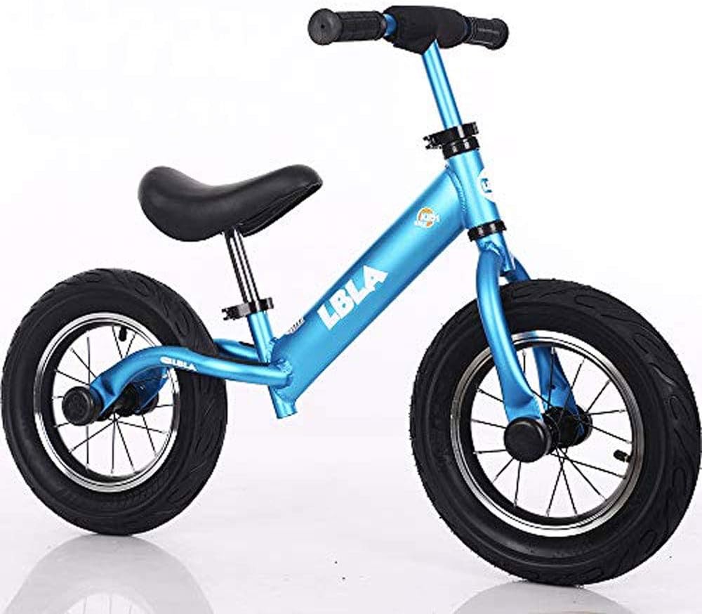 Kids Balance Bike, No Pedal Toddler Bike with Carbon Steel Frame Adjustable Handlebar and Seat 12inch Toddler Walking Bicycle for Kids 2 to 6 Years Old (Blue): Sports & Outdoors