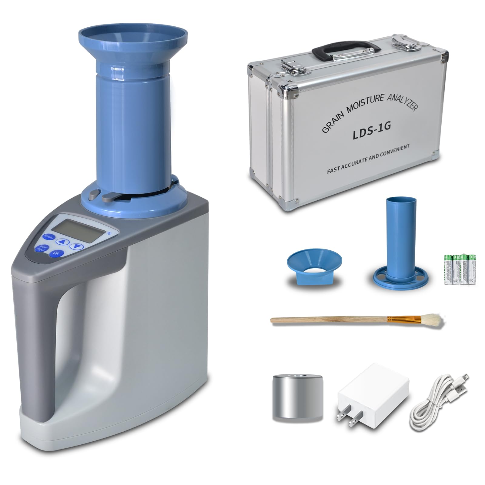 Photo 1 of GOYERRNES Professional Grain Moisture Meter, Moisture Tester for 20+ Grains, Measure Weight, Density, Temperature with LCD Display, Wheat, Corn, Rice, Crop Moisture Detector