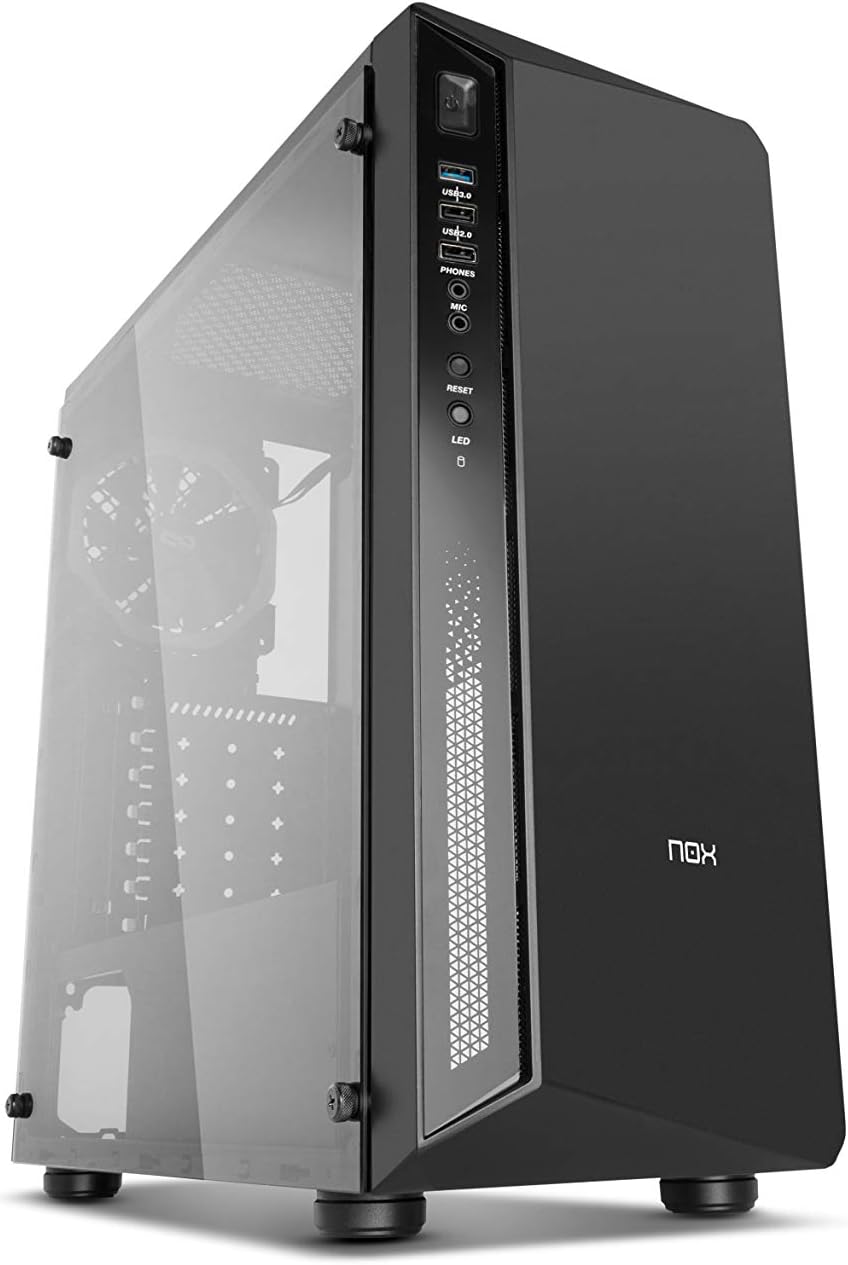 Nox Infinity Atom - NXINFTYATOM - Caja PC, RGB, Color Negro: Nox: Amazon.es: Informática