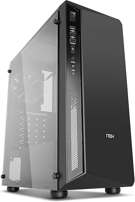 Nox Infinity Atom - NXINFTYATOM - Caja PC, RGB, Color Negro: Nox: Amazon.es: Informática
