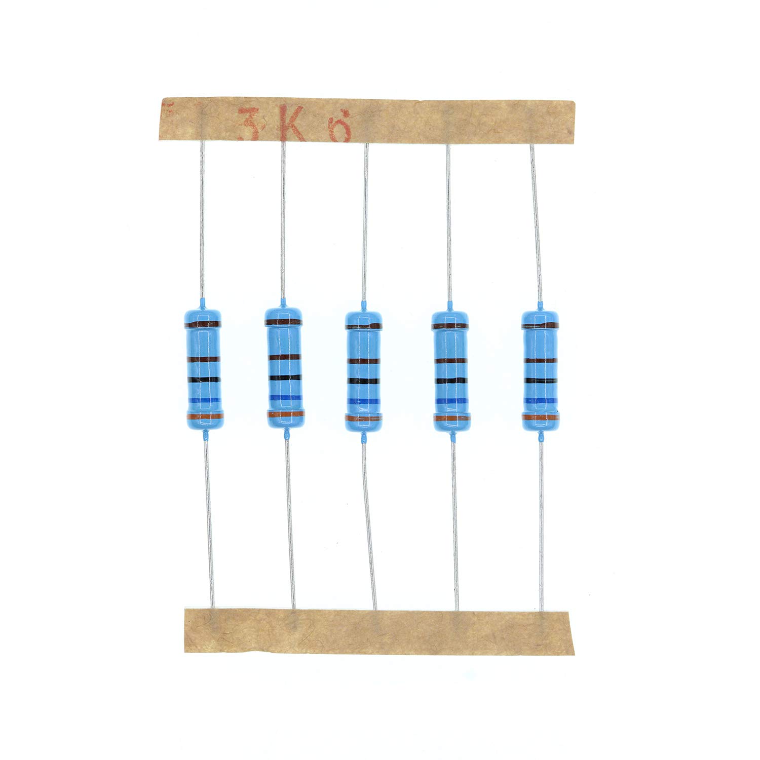 HUABAN 50PCS 2 Watts 2W 3K6 Ohm 1% Metal Film Resistor