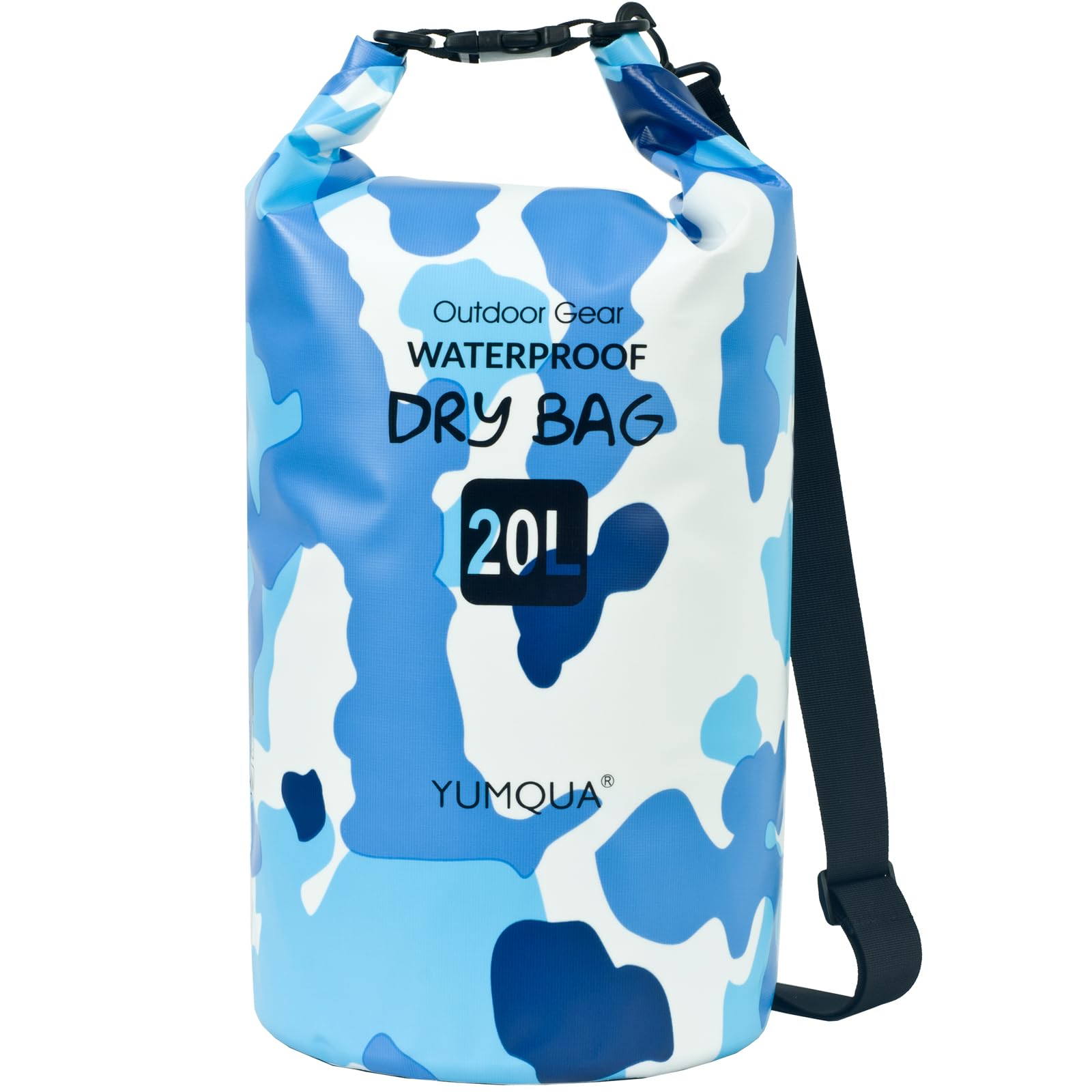 YUMQUA Waterproof Dry Bag Backpack 5L/10L/20L/30L/40L, Roll Top Floating Waterproof Storage Bags for Kayaking, Boating, Swimming, Hiking, Camping and Fishing