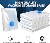 AMZJIMTOP Vacuum Storage Bags 6 Pack 80x60cm Double Zip Seal view 6