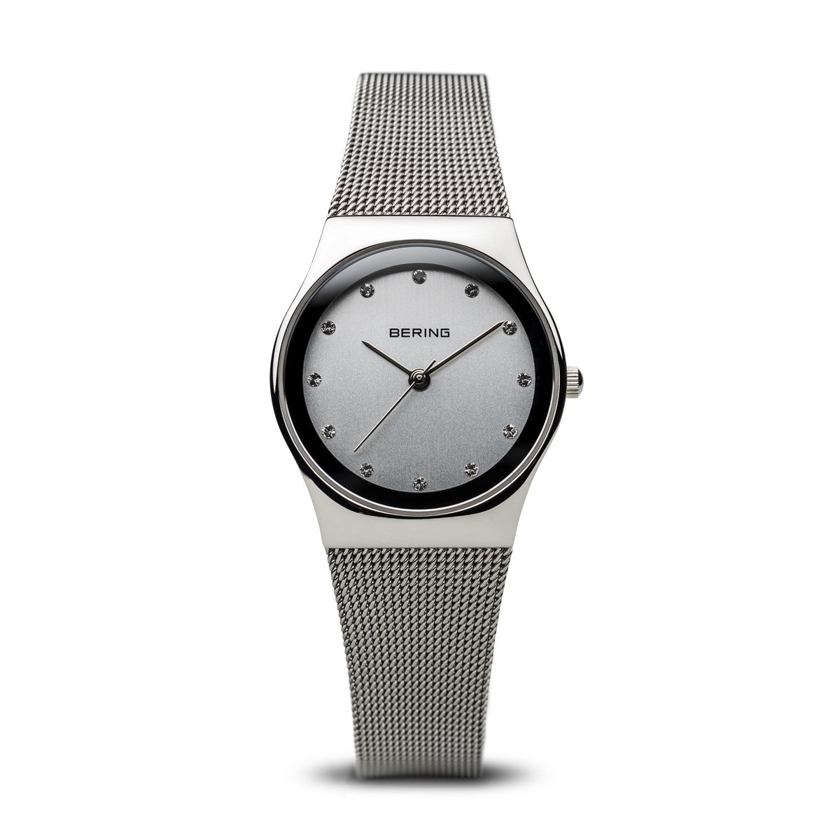BERING Women Analog Quartz Classic Collection Watch with stainless steel Strap and Sapphire Crystal 12927-000, Silver/Black, 27 mm — image 1