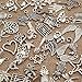 Bingcute 100Pcs Wholesale Bulk Lots Tibetan Silver Plated Mixed Pendants Charms for jewelry making