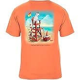 SEA DOG Vintage Graphic T-Shirt Garment Dyed 100% Ringspun Cotton, Relaxed Fit, Printed in USA, On Babe Watch