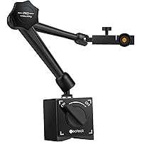 Neoteck Magnetic Base Stand for Digital Dial Indicator Gauge 176lbs（80kg）Max Pull-Black