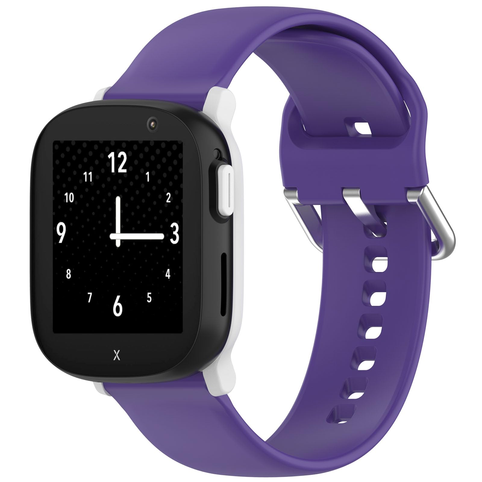 GIOPUEY Strap Compatible with Xplora X6 Play, Soft silicone Watch Strap, Strap Replacement [Wear-resistant] [breathable] - purple