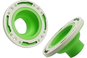 HYiJiaQi 2 PCS Toilet Flange Repair Kit Closet Flange,Fits 4 inch Waste Lines or Drain Pipe,Comprehensive Seal,No More Pipeline Gas Leakage Green…