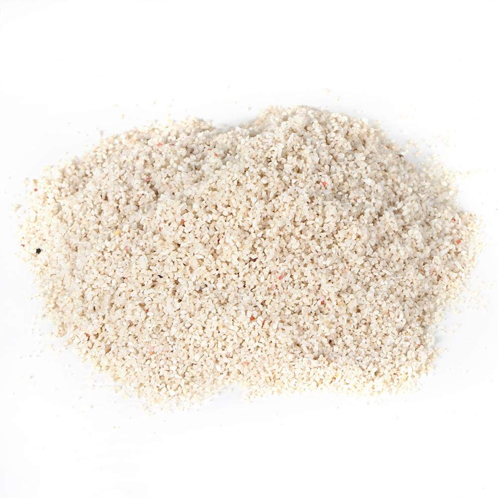 Pssopp White Natural Aquarium Sand Gravel for Fish Tanks - Live Plant Substrate, Decorative Rock for Planted Aquariums and Terrariums