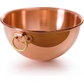 Mauviel M'Passion Copper Egg White Beating Bowl With Ring, 5 Qt, Made in France