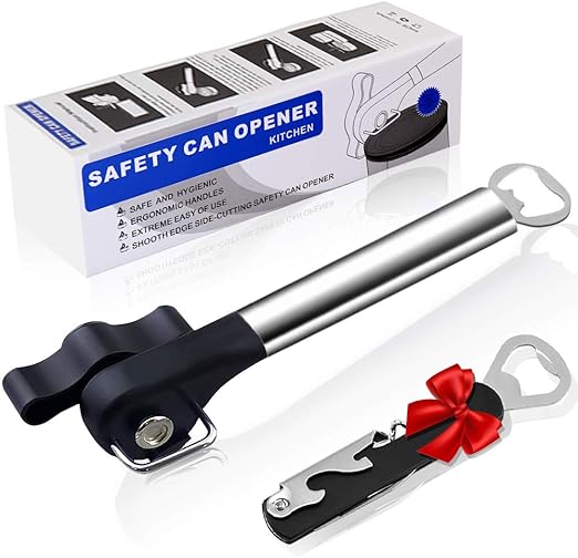 Tin Opener, Manual Can Opener That Work Simple, Multipurpose Stainless