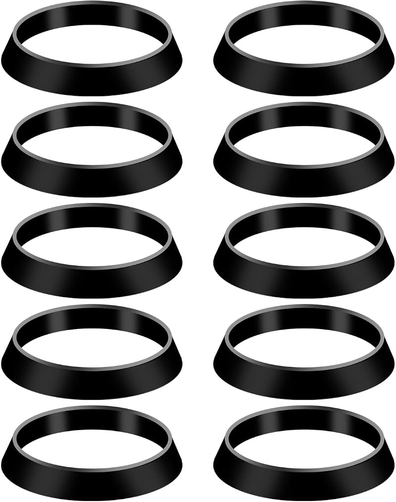 Gosknor 10pcs Cone Seal Ring Rubber Sink Drain Gasket for 1 1/2 Inch Pipe 38mm