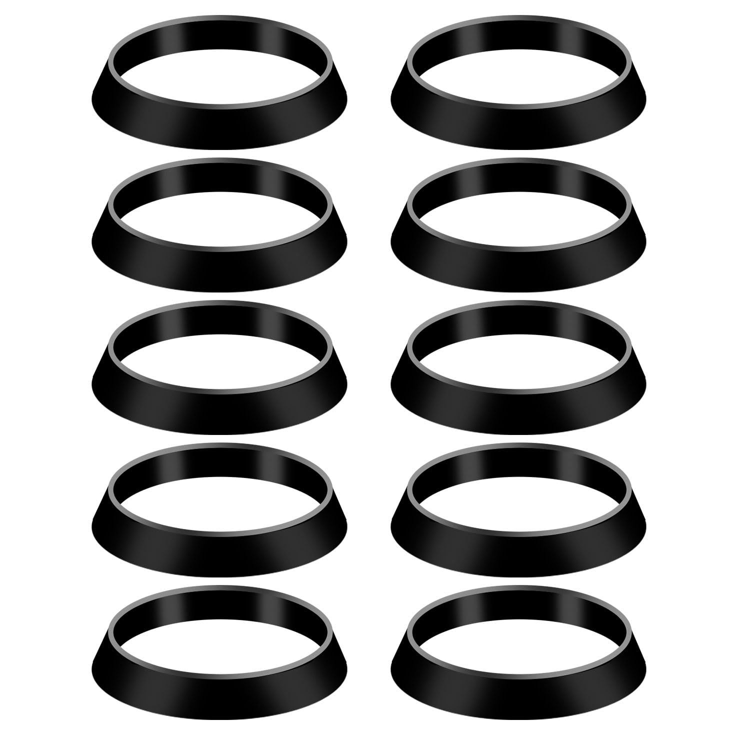 Photo 1 of 10pcs Cone Seal Ring, Waste Pipe Seal Ring Sink Drain Gasket Cone Rubber Washers Plumbing for 1 1/2 Inch Shower Drain Pipe Sink Tube Odour Trap Siphon 38mm Inner Diameter 43mm Outer Diameter
