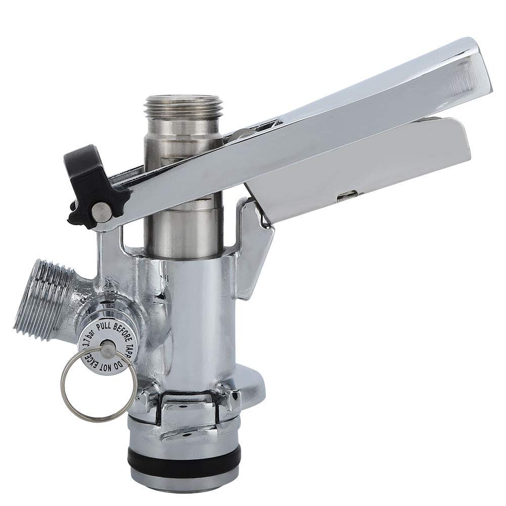 Keg Coupler, G5/8 U Type Stainless Steel Beer Keg Coupler Dispenser Accessory for Most Beer Kegs and Cola Kegs, Beer Keg Taps for Home Bar Restaurant Hotel Durable