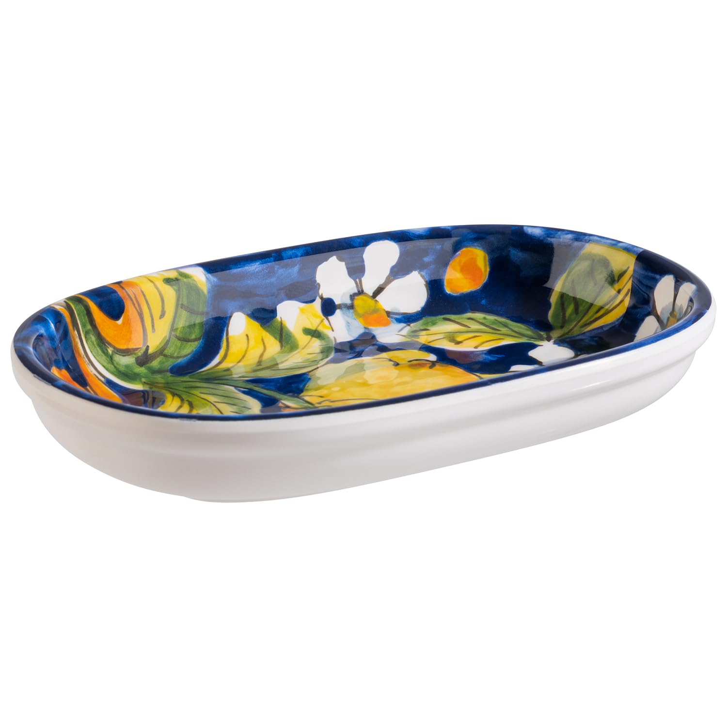 APS Mediterranean 85290 Bowl/Plate 18.5 x 11.5 cm Height 3 cm Melamine White Decor — image 1