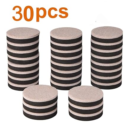 24pcs Furniture Sliders 2 5 Inch Felt Sliders Furniture Pads For